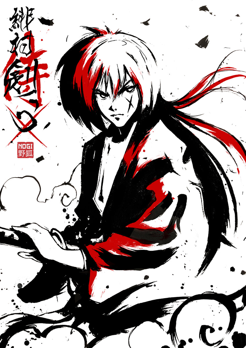 himura kenshin (rurouni kenshin) drawn by miko_hxh