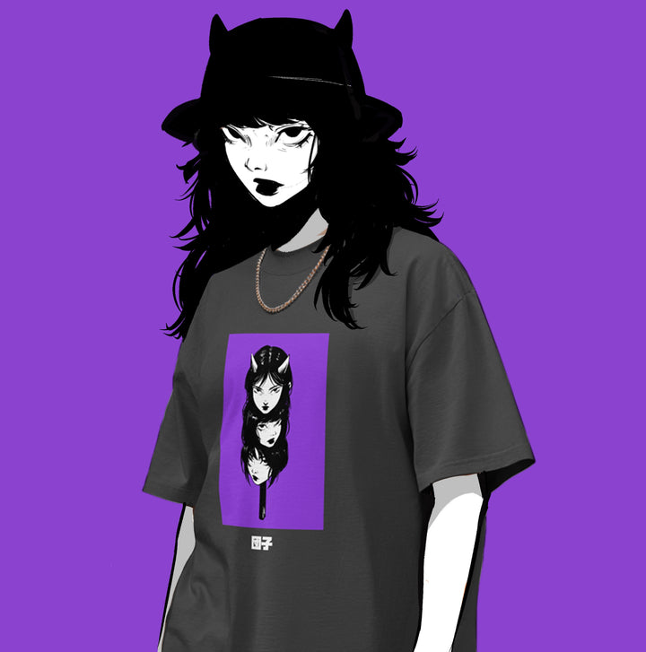 Oni Dango Oversized Black Shirt