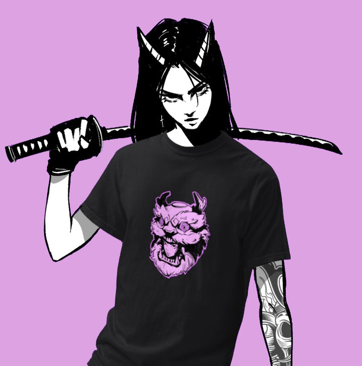 Dragon girl Oversized black shirt