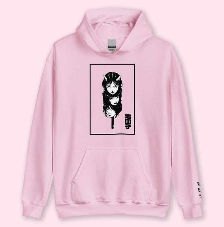 Oni Dango light pink hoodie