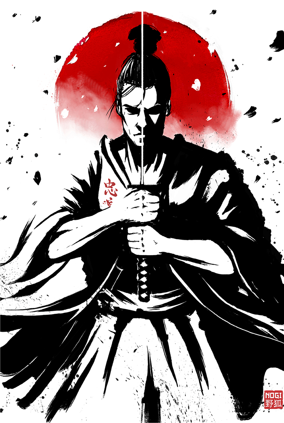 3 des 7 vertus du Bushido : 忠義 - Chūgi - Loyauté – Nogiartshop