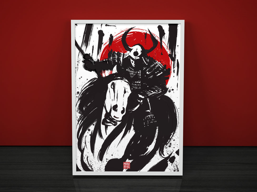 Inked samurai warrior